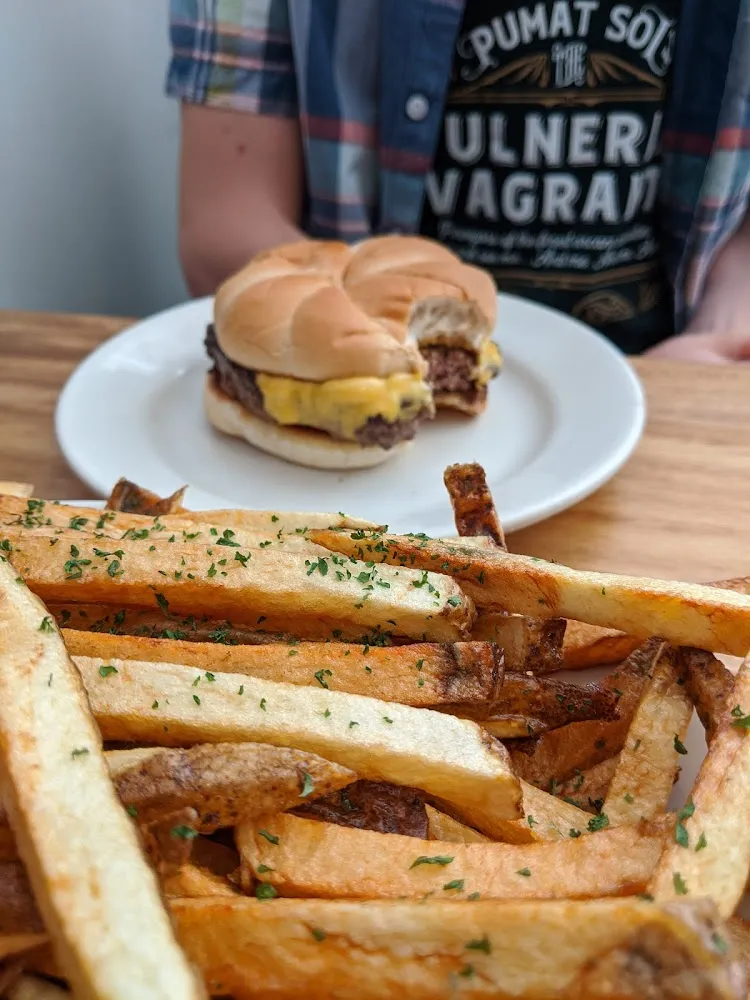 Big Cheeseburger and Large Fries
